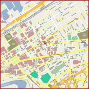 Map Of Hotels In Downtown Cleveland Oh
