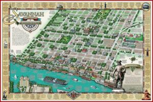 Map Of Hotels In Savannah Ga Historic District