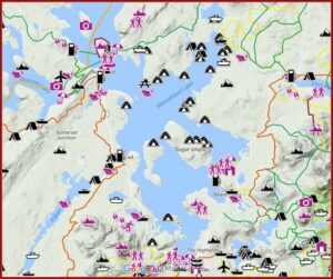 Map Of Moosehead Lake Region Maine