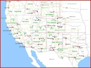 Map Of National Parks And Monuments