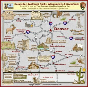 Map Of National Parks And Monuments In Colorado