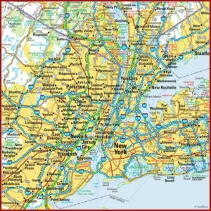 Map Of New York Metropolitan Area