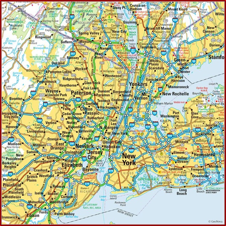 Map Of New York Metropolitan Area
