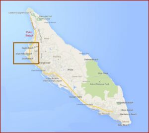 Map Of Resorts On Palm Beach Aruba