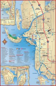 Map Of Sanibel Island Hotels And Restaurants