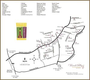 Map Of Southern California Wineries