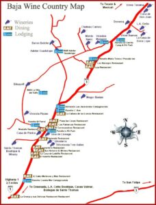 Map Of Wineries In Baja California