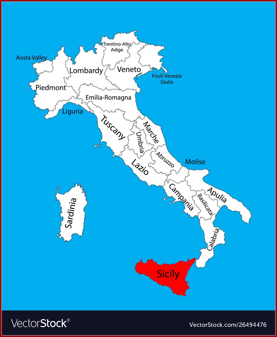 Maps Of Sicily Provinces