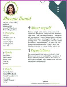 Marriage Resume Format For Boy Doc