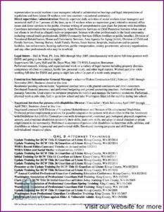 Matrimonial And Family Law Attorney Resume