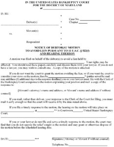 Md Chapter 7 Bankruptcy Forms