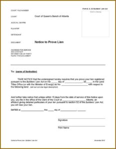 Mechanics Lien Release Form Florida
