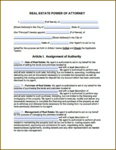 Medical Power Of Attorney Form For Child Colorado