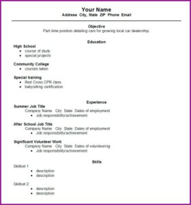 Medical School Resume Builder