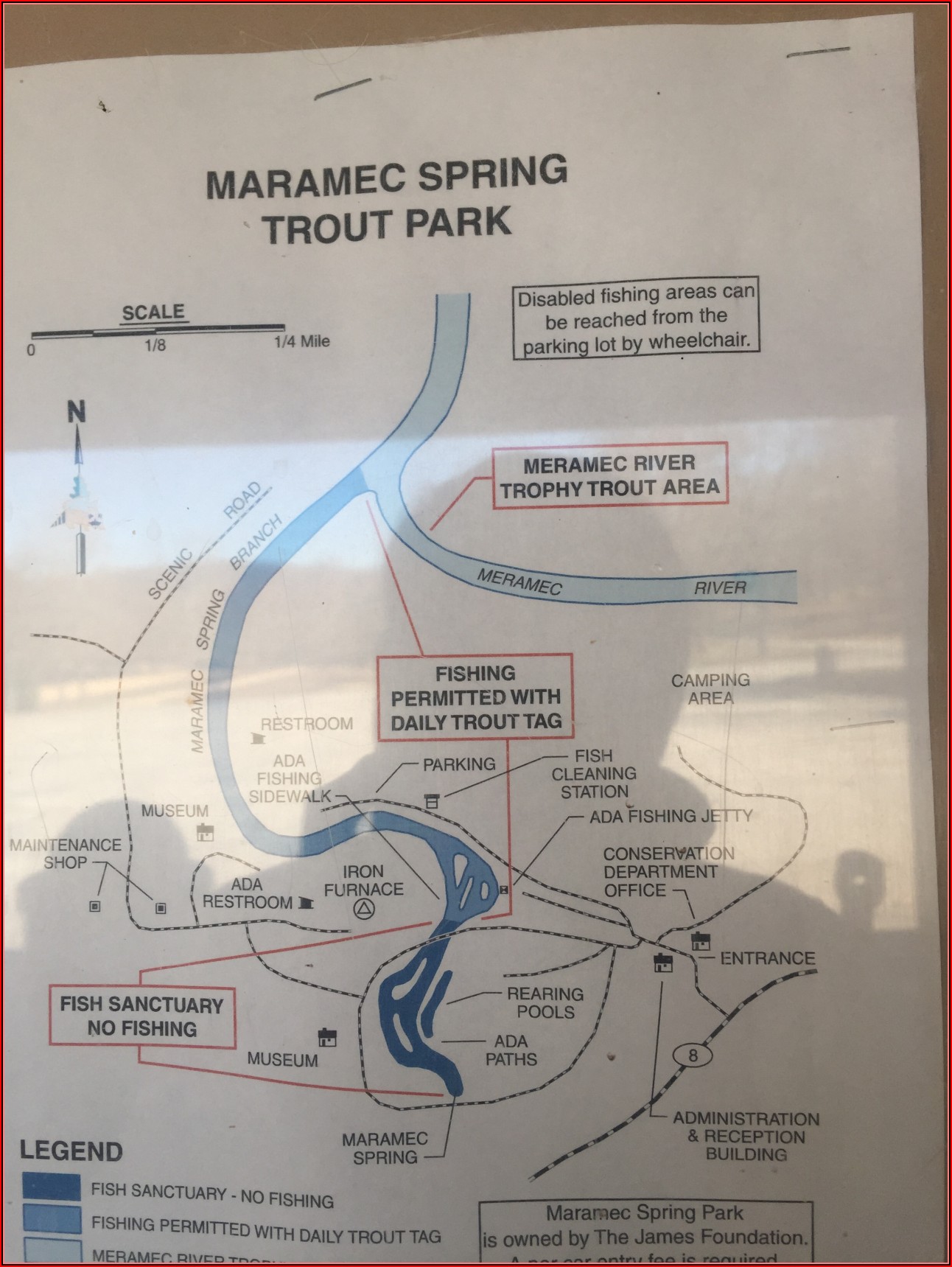 Meramec Springs Fishing Map