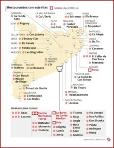 Michelin Stars Spain Map