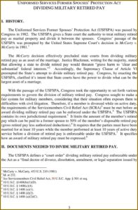 Military Qdro Sample