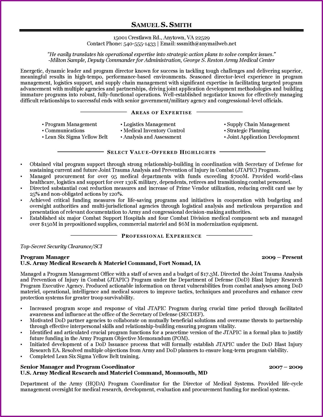 Military Spouse Resume Help