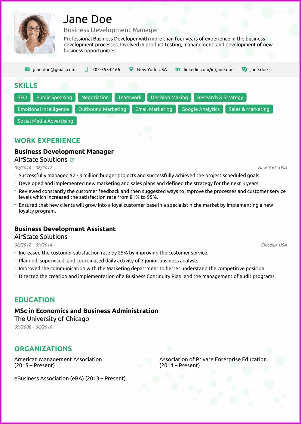 Most Effective Resume Templates 2018