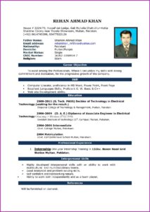 Ms Office Resume Maker