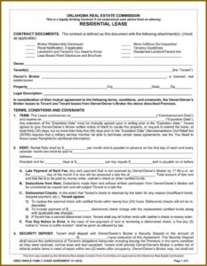 Nj Lease Agreement Form Pdf