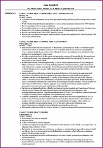 Nurse Practitioner Resumes Templates
