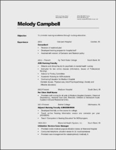 Nurses Cv Template Uk