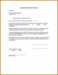 Ny Sworn Affidavit Form