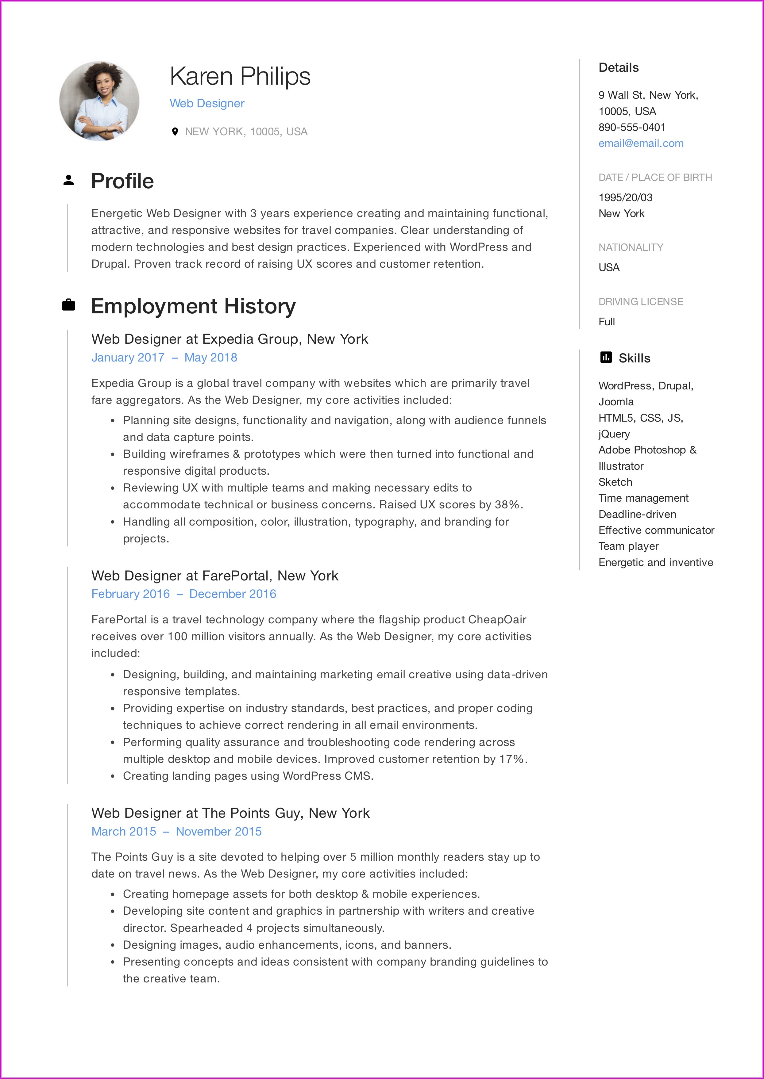Online Resume Formatting Tool