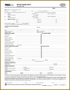 Ontario Rental Application Form 410 Fillable