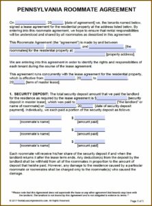 Oregon Room Rental Agreement Form