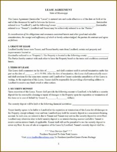 Oregon State Rental Agreement Forms