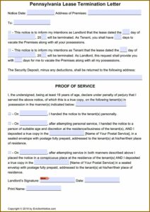 Pa Eviction Notice Form