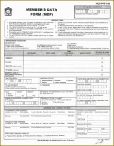 Pag Ibig Member's Data Form Online Registration