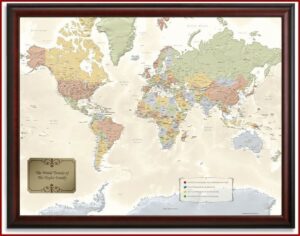 Personalized World Traveler Map
