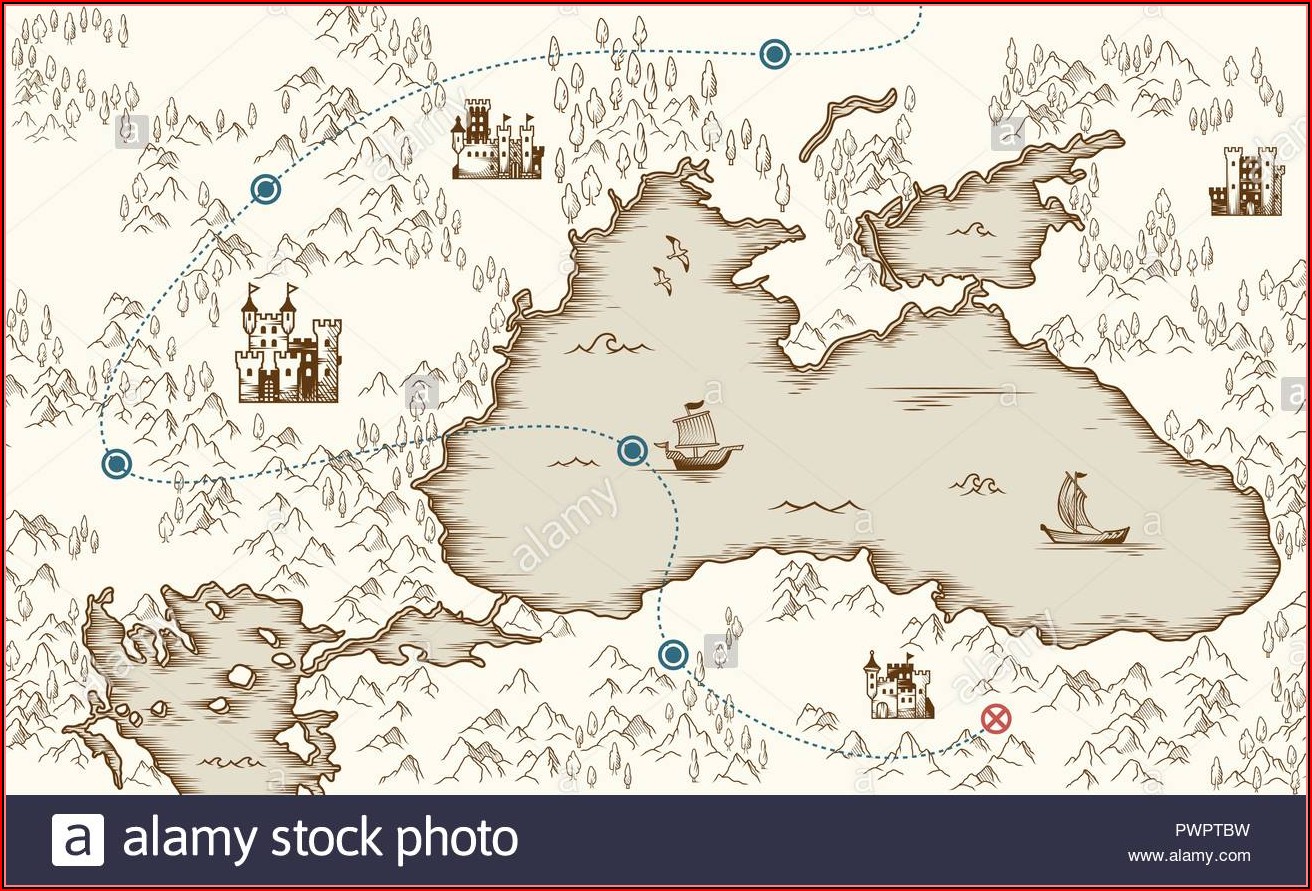Pirate Treasure Map Template