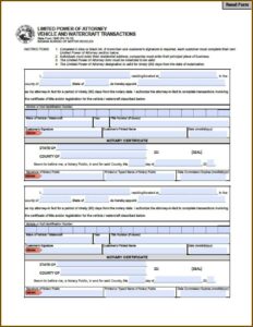 Power Of Attorney Form Indiana
