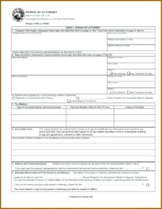 Power Of Attorney Form Indiana Gov