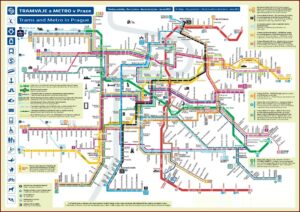 Prague Hop On Hop Off Bus Route Map