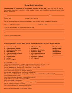 Premarital Counseling Intake Form