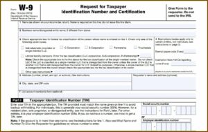 Print Off W 9 Form