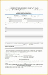 Printable Proposal Forms Free