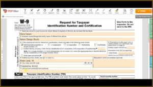Printable W 9 Form Ohio