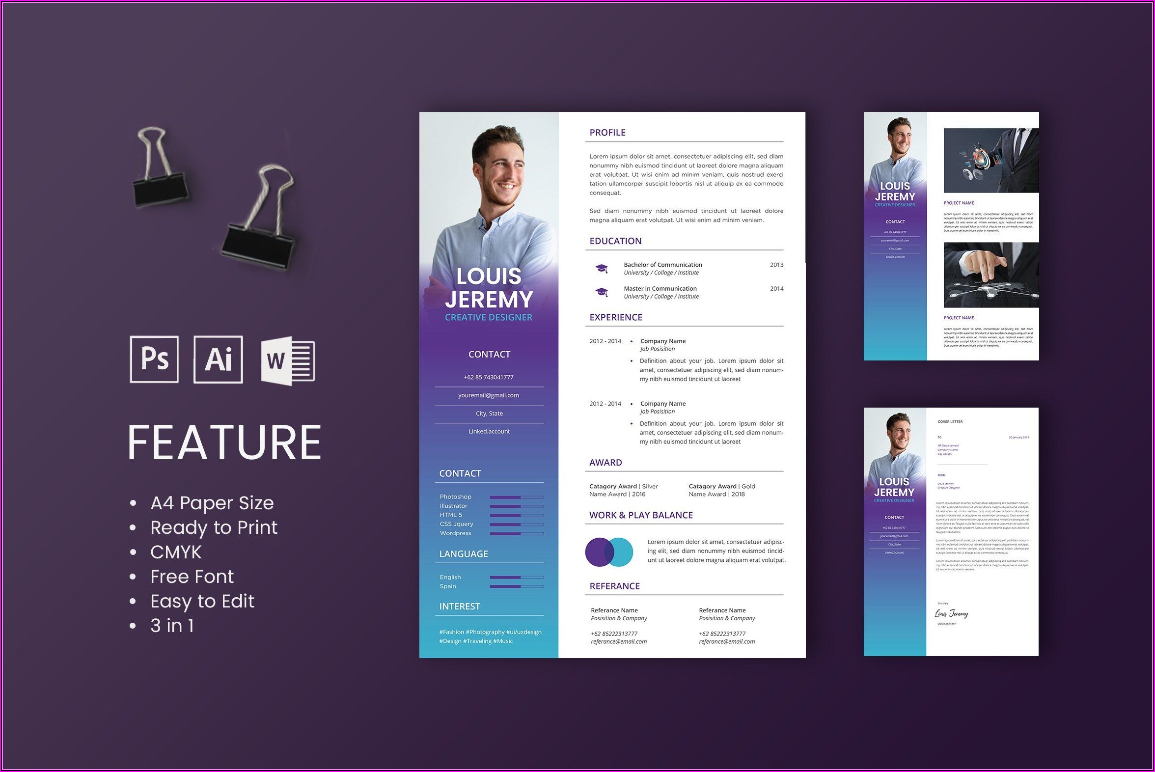 Professional Cv Design Templates