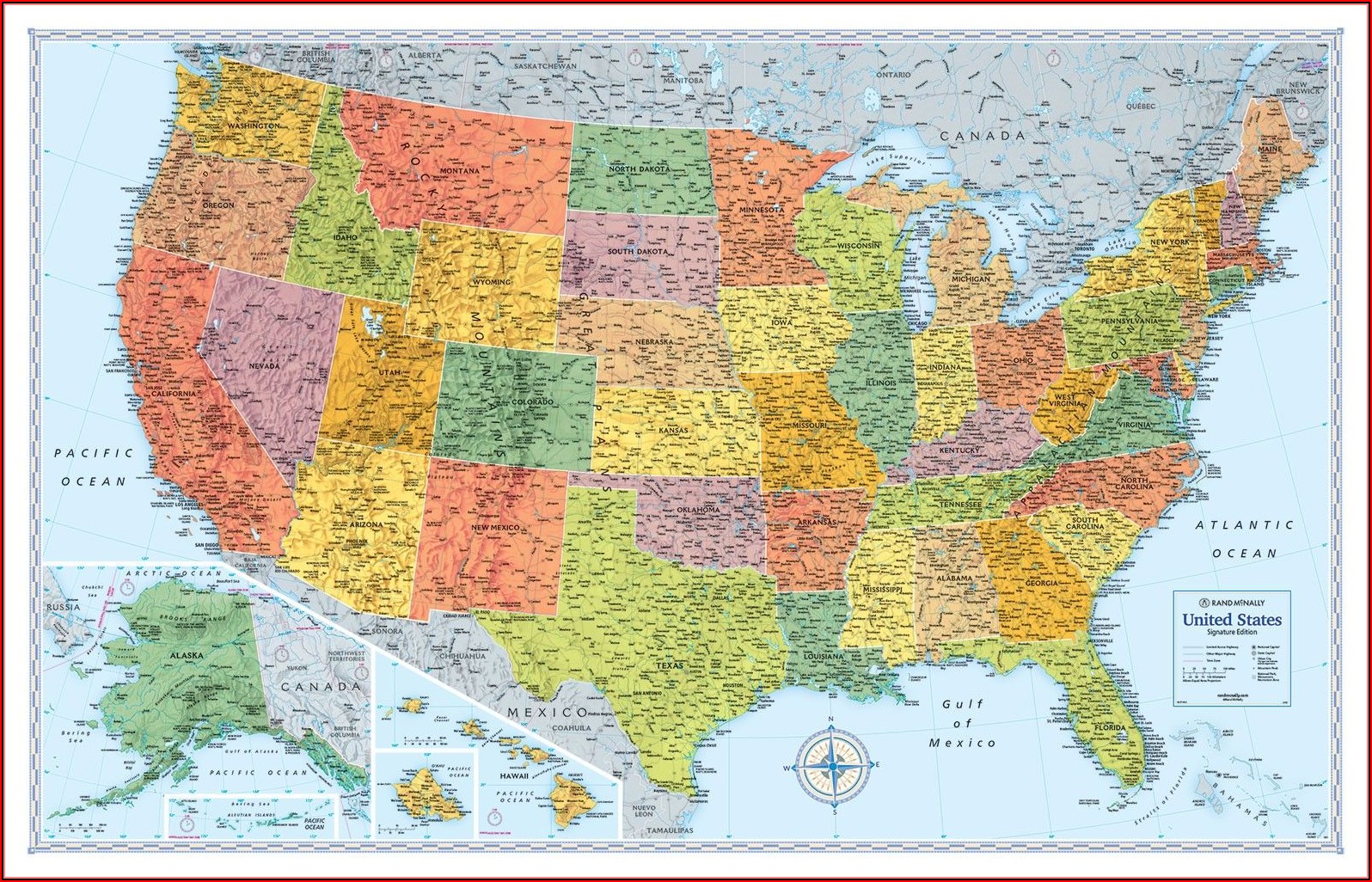 Rand Mcnally Signature Map Of The United States