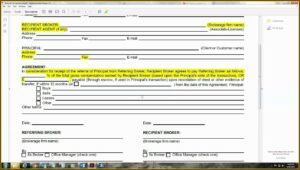 Real Estate Agent Referral Fee Form