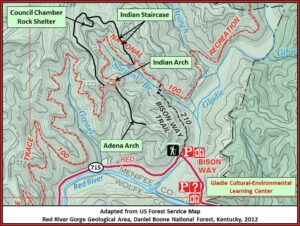 Red River Gorge Hiking Trail Maps