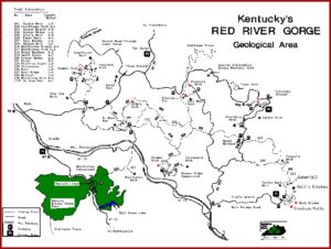 Red River Gorge Ky Trail Map