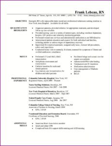 Registered Nurse Resume Skills Examples
