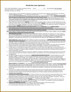 Rental Agreement Form Oregon Pdf